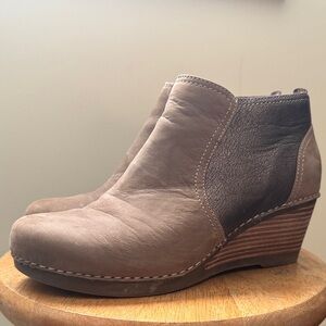 Dansko Brown Ankle Booties